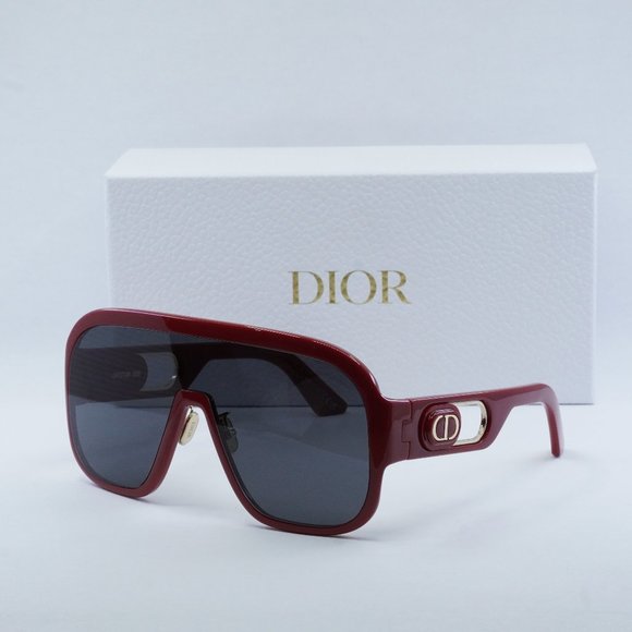 FINAL PRICE NEW DIOR DIORBOBBYSPORT M1U 35A0 RED GREY SUNGLASSES - Picture 1 of 9